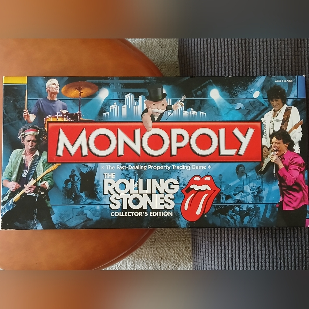 Monopoly The Rolling Stones Collector's Edition Board Game - Rock N Roll